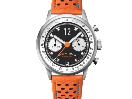 Race Master Chronograph BLACK   ORANGE STR For Discount