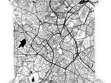 Birmingham (UK) Map Pillow – Modern Map Art Fashion