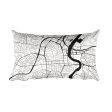 Belfast Map Pillow – Modern Map Art Hot on Sale