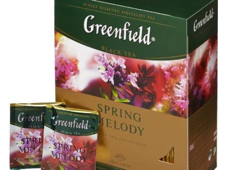 Greenfield Spring Melody 100 tea bags 150g 9pcs Hot on Sale