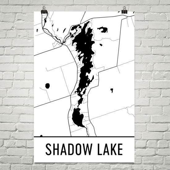 Shadow Lake ON Art and Maps Fashion