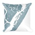 Stone Harbor Map Pillow – Modern Map Art Hot on Sale