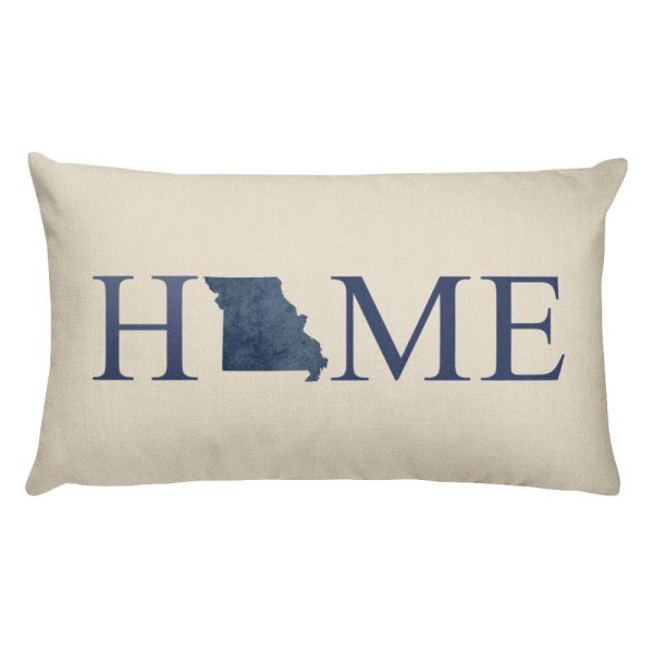 Missouri Map Pillow – Modern Map Art on Sale