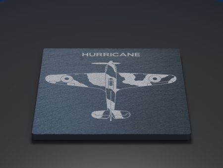 Hawker Hurricane Engraved Slate Coaster For Discount