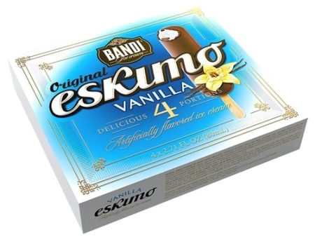 BANDI ESKIMO - Vanilla ice cream on a stick 4 PK 5pk x 320ml For Cheap