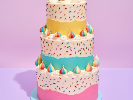 3 Tier Sprinkle Cake For Sale