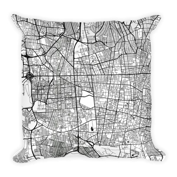 Tehran Map Pillow – Modern Map Art Discount