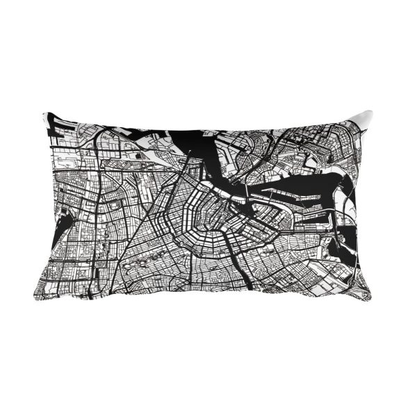 Amsterdam Map Pillow – Modern Map Art Cheap