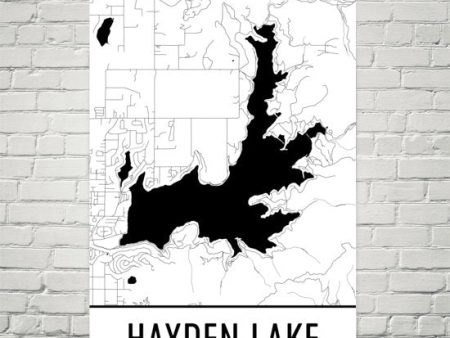 Hayden Lake ID Art and Maps Fashion