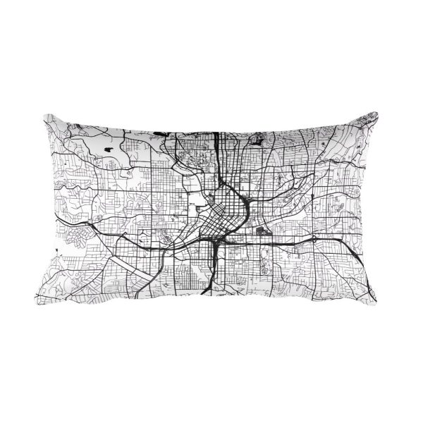 Atlanta Map Pillow – Modern Map Art Online Sale