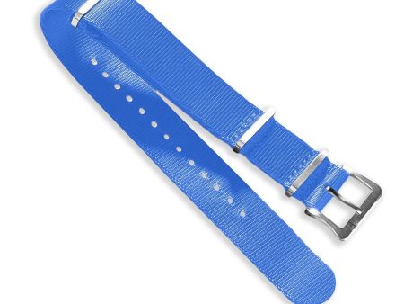 Nylon Watch Strap Blue 22 MM Cheap