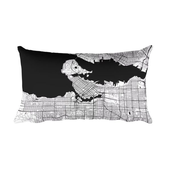 Vancouver Map Pillow – Modern Map Art Supply