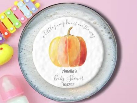 Personalised Baby Shower Topper | Pumpkin For Sale