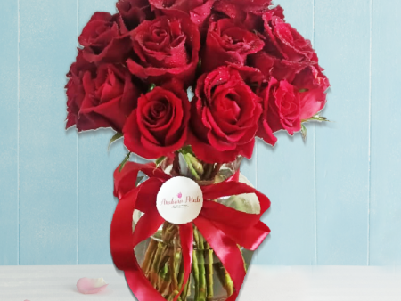 20 Red Roses Vase Online Sale