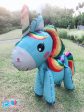 [Blue Rainbow Unicorn] - 3D Unicorn Walker Balloon (Air-Filled Only) Hot on Sale