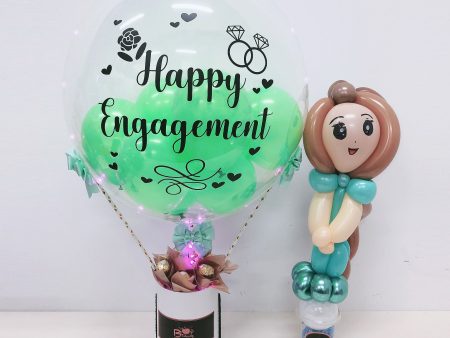 [SMALL] Hot Air Balloon Ferrero Rocher Box - Engagement Wedding Fashion