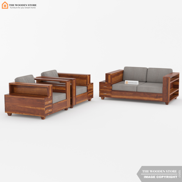 Brian Wooden Sofa For Discount