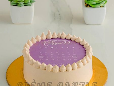 Purple Calendar Cake Online