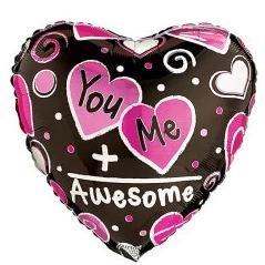 You & Me Heart Shape Balloon - VD Cheap