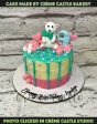 Teddy Pastel Drip Design Cake Online