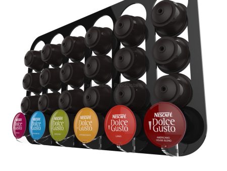 Dolce Gusto Coffee Pod Holder - Wall Mounted - Half Height For Discount