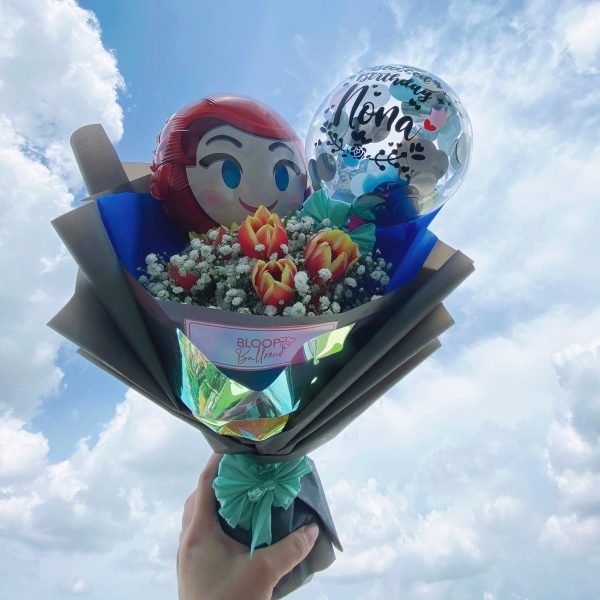 [SMALL] 5   Personalised Balloon Tulips Flower Bouquet Online Hot Sale