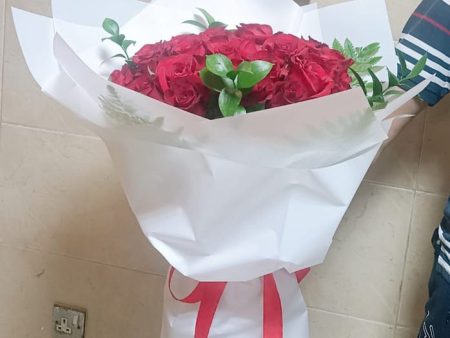 30 Premium Red Rose Bouquet For Sale