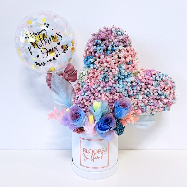 5   Personalised Balloon Queen of Heart Flower Box - Mother s Day Collection Online now