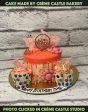 Peach Butterfly Design Cake Fashion