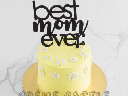 Yellow Floral Mom Cake Discount