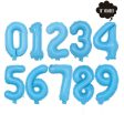 [16 Inch Number Balloon] - ( Pastel Blue Airfilled Only ) Supply