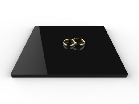 Square Black Acrylic Cake Display Board 4  - 18  For Discount