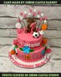 Teddy Football Design Cake For Discount