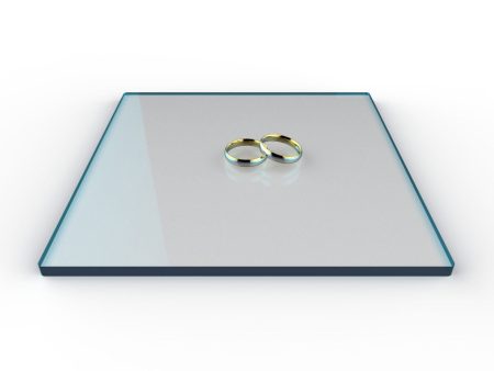 Square Cool Blu Tint Acrylic Cake Display Board 4  - 18  Sale