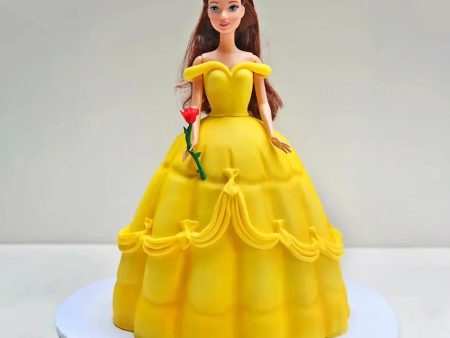 Yellow Barbie Cake Fashion