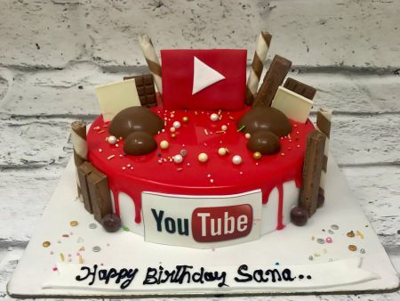 YouTube Theme Cake Fashion