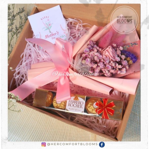 Premium Gift Box - Mini Bouquet with Ferrero Chocolate For Cheap