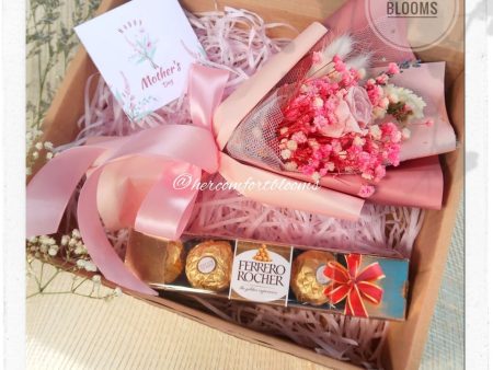 Premium Gift Box - Mini Bouquet with Ferrero Chocolate For Cheap