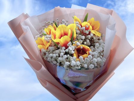 [SMALL] Tulips Flower Bouquet - Valentine s Day Collection Online Hot Sale