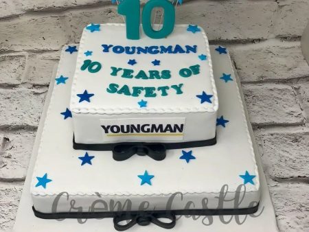 10 Year Anniversary Design Cake Online Sale