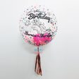 24  Personalised Balloon with Rainbow Confetti Print For Discount