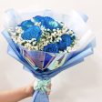 [LARGE BOUQUET] 10 Electric Blue Roses Bouquet - At Least 2 Days Pre Order Required : Mother s Day Collection Online Sale