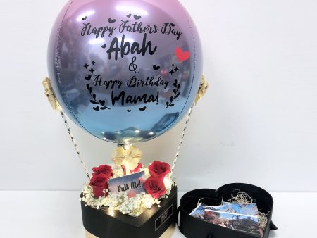 [NEW] Ombre Hot Air Balloon Money Pulling + Photo Memories Box (Father s Day 2022 Collection) For Cheap