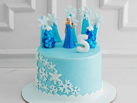 Frozen Ice Design Cake For Sale