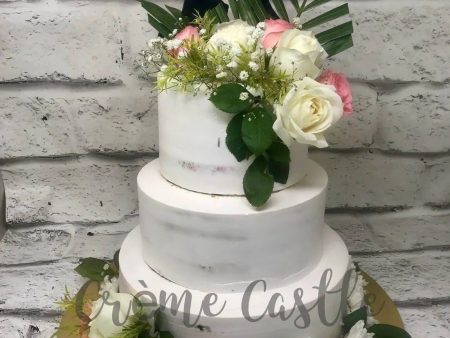 3 Tier Floral Design Cake Fashion