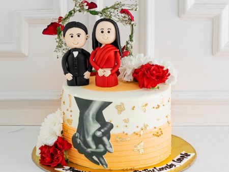 Your Hand in Mine Couple Cake Online now