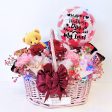 5   Personalised Balloon Snack Hamper Flower Basket - Mother s Day Collection Online now