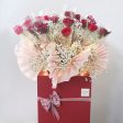 50 Roses and Baby Breath Luxury Grand Opening Flower Stand Fashion