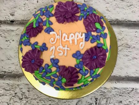 Violet Floral Cake Cheap