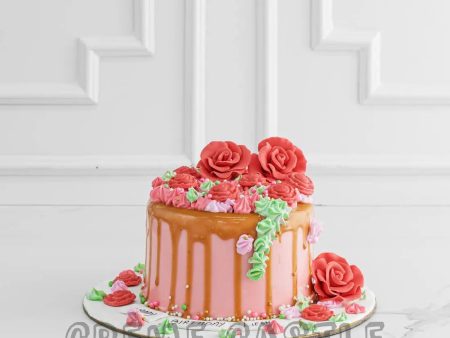 Rosy Gold Drip Cake on Sale